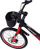 Дитячий магнієвий 20 Mars-2 Evolution велосипед полегшений, спиці, чорно-червоний, фото 8