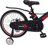 Дитячий магнієвий 20 Mars-2 Evolution велосипед полегшений, спиці, чорно-червоний, фото 10