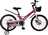 Дитячий магнієвий 20 Mars-2 Evolution велосипед полегшений, спиці, чорно-червоний, фото 4