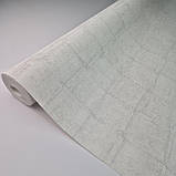 Шпалери вінілові 1,06 × 10 м Marburg Floralia 1033918, світло-сірі геометрія під штукатурку для вітальні, спальні, фото 2