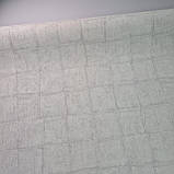 Шпалери вінілові 1,06 × 10 м Marburg Floralia 1033918, світло-сірі геометрія під штукатурку для вітальні, спальні, фото 3