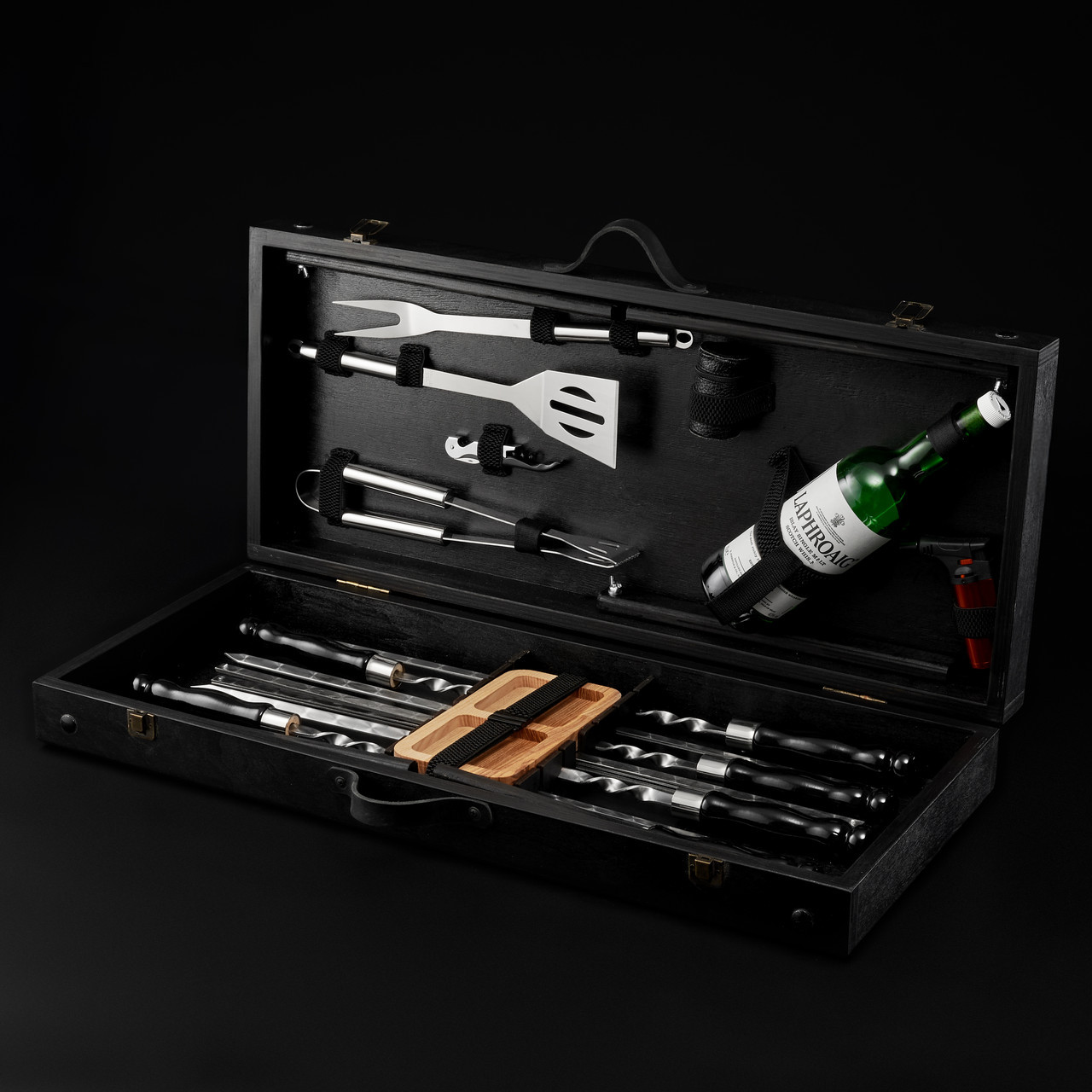 Шашличний набір "Grills G15" Чорний | Подарунок для любителя відпочинку, фото 1