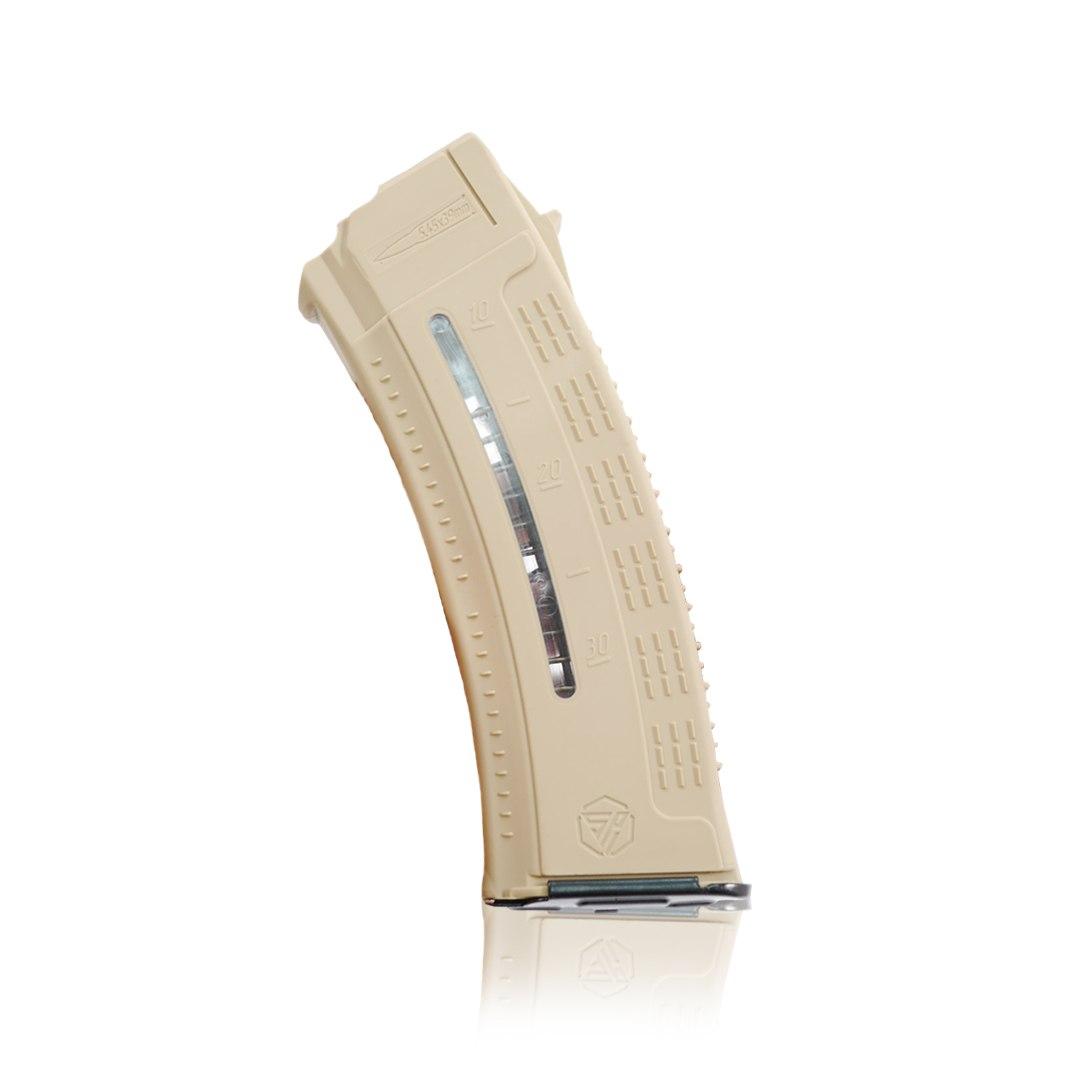 Магазин для АК коробчатий з вікном для контролю кількості заряду патронів койот