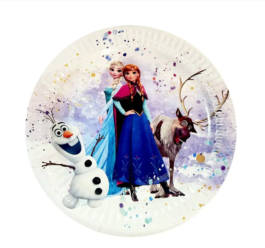 Тарілки паперові одноразові "Холодне серце, Frozen" 10 шт