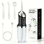 Якісний портативний іригатор для порожнини рота компактний іригатор для зубів іригатор із 4 насадками
