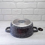Каструля казан із гранітним антипригарним покриттям 2.3 л 20 см  Edenberg EB-3976 Індукційний казан із кришкою, фото 7