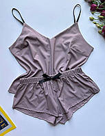 Стильна піжама, майка + шорти, жіночі комплекти.