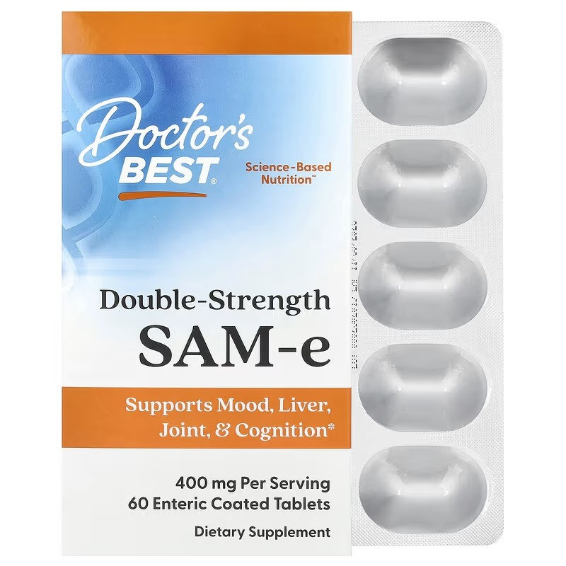 SAM-e SAM-e Doctor's Best 400 мг 60 таблеток, фото 1