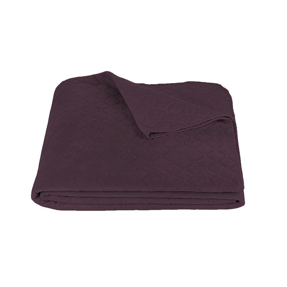 Покривало ТЕП "VELOUR" Бордо/Ромб круглий, 180x240, фото 1