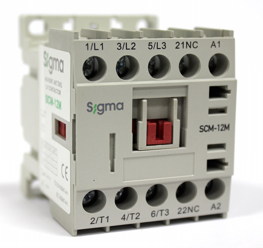 Мініконтактор 3-х полюсний, c доп. контактом котушка, 12А / 5.5 кВт, 1, 48В