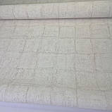 Шпалери вінілові 1,06 × 10,05 м Marburg Floralia 1030516, бежеві геометрія під штукатурку для вітальні, спальні, фото 5