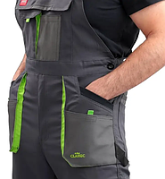 Комбінезон робочий захисний демісезонний на лямках з кишенями, робочий напівкомбінезон, фото 8