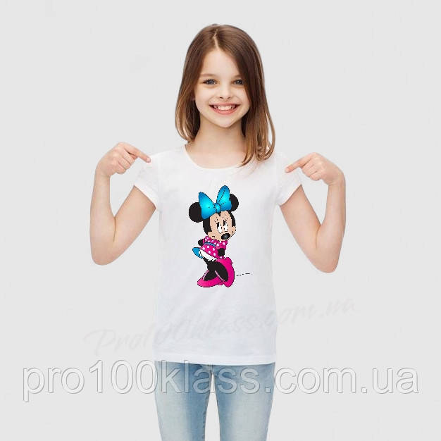Футболка дитяча з Міккі, Мінні Маус, фото 1