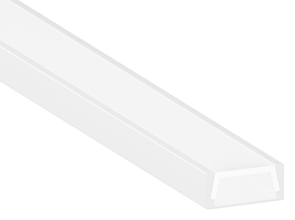 Алюмінієвий профіль для світлодіодної стрічки АЛ-02-2 2 метра білий накладний LEDUA