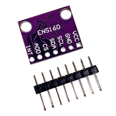 Модуль датчика якості повітря ENS160 з цифровим сенсором VOC, CO2-еквівалент і TVOC, I2C