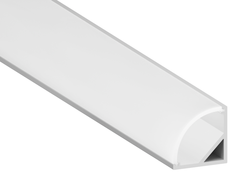 Алюмінієвий профіль для світлодіодної стрічки АЛ-06 2 метра (50грам на 1м) анодований кутовий LEDUA