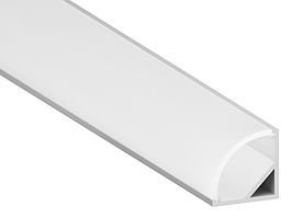 Алюмінієвий профіль для світлодіодної стрічки АЛ-06 2 метра (50грам на 1м) анодований кутовий LEDUA