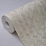 Шпалери вінілові 1,06 × 10 м Marburg Botanica 1033033, бежеві геометрія для вітальні, спальні, фото 7