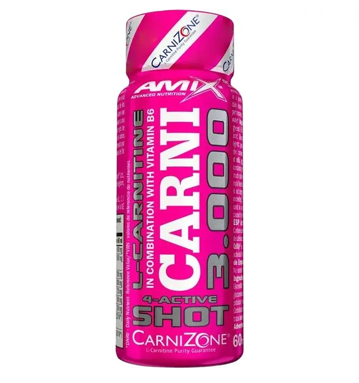 Шот карнітин Carni 3000 AMIX 60 мл lemon Лимон, фото 1