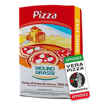 Борошно з м'яких сортів пшениці Піцца 00 Міді Н12 Molino Grassi 25кг