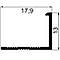Алюмінієвий профіль для плитки 10 мм зовнішній L-подібний, Золото, фото 2