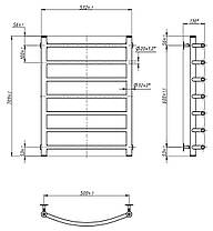 Рушникосушарка водяна NAVIN Камелія 500 х 700 ( 1/2"), фото 4