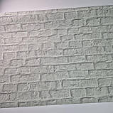 Шпалери вінілові 1,06 × 10 м Marburg Loft Superior 1034117, сірі під цеглу для вітальні, спальні, фото 5