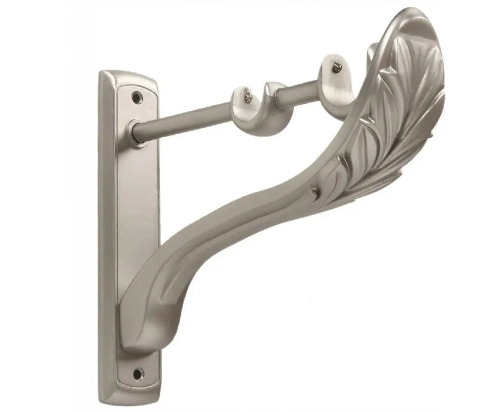 Кронштейн Ретро сатин для кованого карнизу 25мм х 19мм (16мм), фото 1