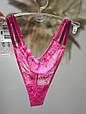 Трусики со стразами Victoria's Secret Double Shine Strap Lace Thong Panty,M 667558894774, фото 3