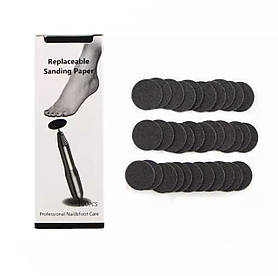 Набір змінних файлів для педикюрного диску, 100шт./уп., 25мм 240 грит.