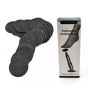 Набір змінних файлів для педикюрного диску, 100шт./уп., 25мм 80 грит.