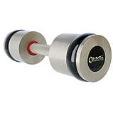 Хромовані гантелі HMS HH10 2 шт по 10 кг - професійні гантелі для силових тренувань вдома та в залі, фото 5