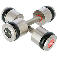Хромовані гантелі HMS HH10 2 шт по 10 кг - професійні гантелі для силових тренувань вдома та в залі