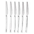 Набір столових ножів 6 штук ножі сервірувальні з нержавіючої сталі 23 (см) Срібло Lugi, фото 2