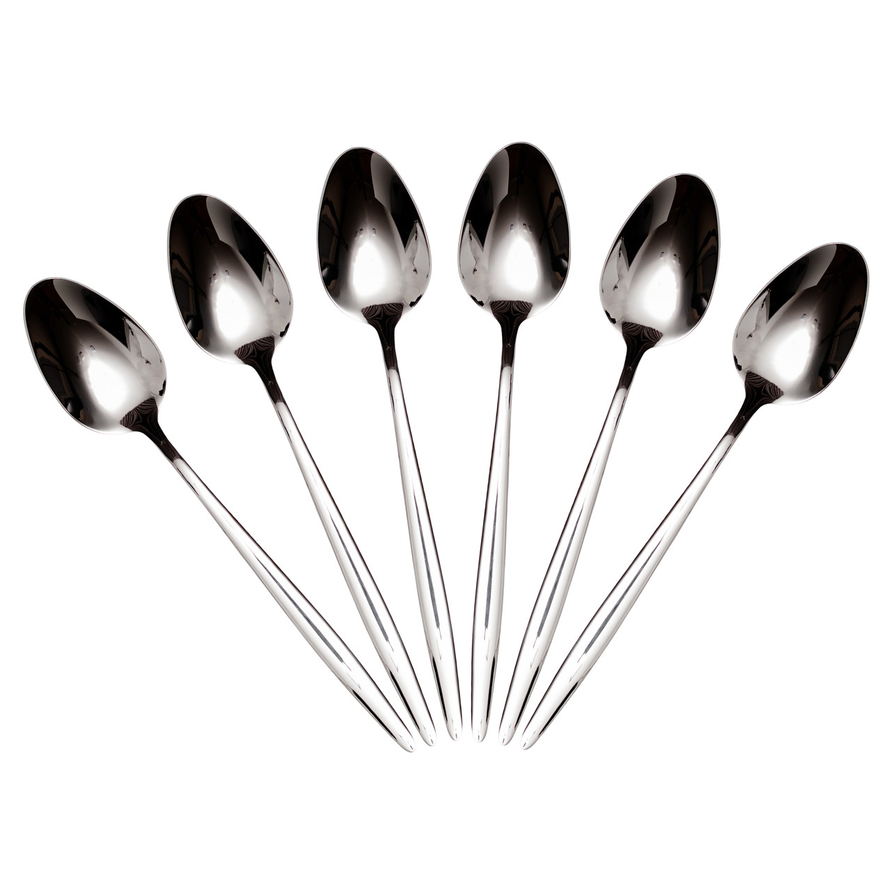 Набір столових ложок 6 штук ножі з нержавіючої сталі набір ложок 21 (см) Срібло Lugi, фото 1