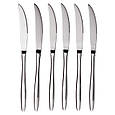 Набір столових ножів 6 штук ножі сервірувальні з нержавіючої сталі 22 (см) Срібло, фото 2