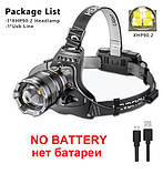 Надпотужний ліхтар налобний XHP90.2 з ІЧ датчиком включення -вимикання, фото 3