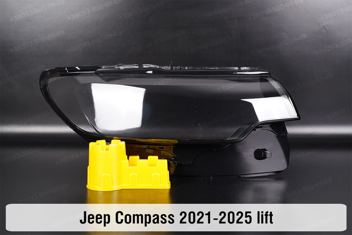 Скло фари Jeep Compass (2021-2024) рест праве, фото 1