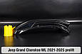 Скло фари Jeep Grand Cherokee WL (2021-2025) дорест ліве, фото 3
