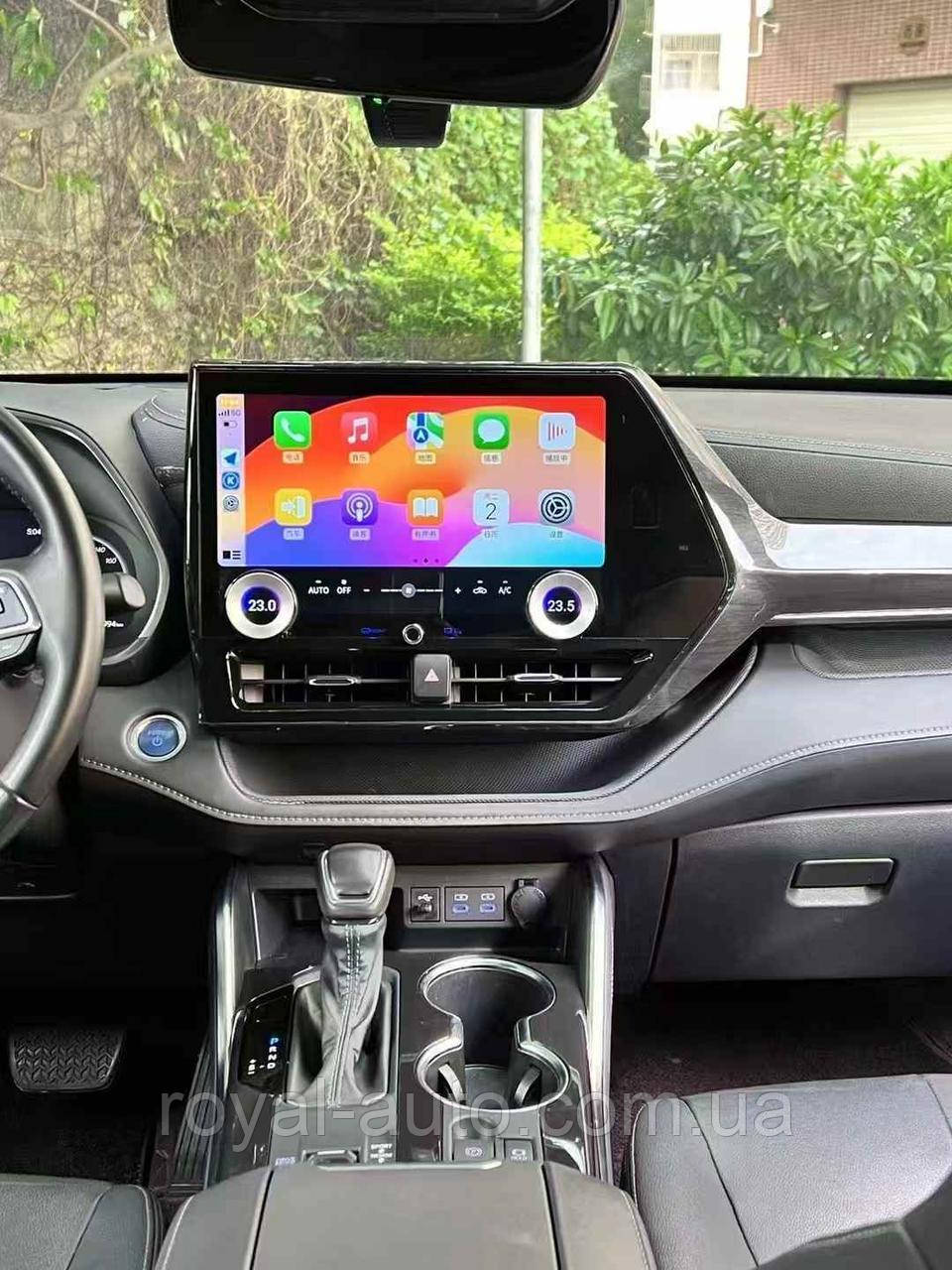 Магнітола Android Toyota Highlander Тойота Хайлендер 2021-2023 головний пристрій 13.3 дюйма, фото 1
