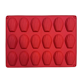 Силіконова форма для випікання Мадлен з 18 ті штук