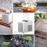 Льодогенератор Adler AD 8086 | до 12 кг льоду на добу | Автоочищення, індикатори, 100 Вт | Для дому, кафе, бару, фото 3