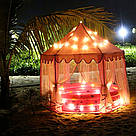 Дитячий ігровий намет Замок 140х135х135см / Намет дитячий у вигляді замку / Шатро намет ігровий, фото 7