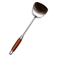 Лопатка кухонна для сковороди 38 (см) металева лопатка з нержавіючої сталі для приготування Lugi