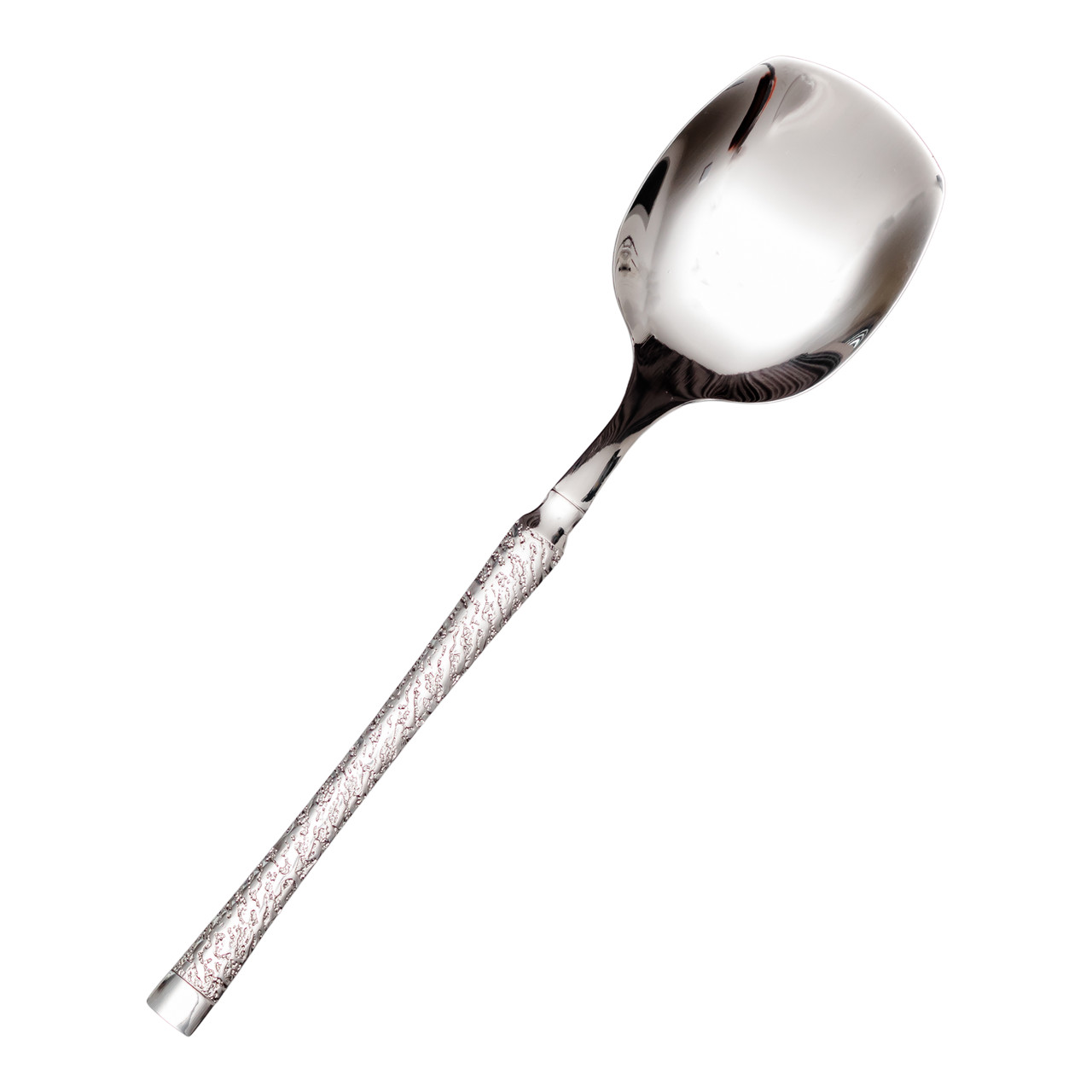 Ложка сервірувальна з нержавіючої сталі  25,5×6 (см) велика ложка для подачі страв Срібло Lugi, фото 1