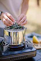 Tribe Kettle T-FI-0010 Metal, 1.2 л | Туристичний чайник з нержавіючої сталі з ситечком для багаття, пальника та плити, фото 3