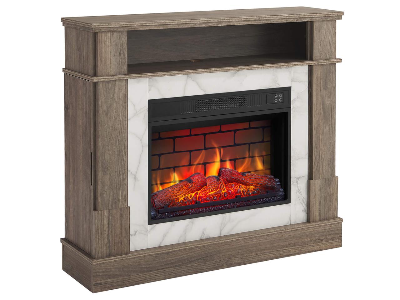 Камінокомплект ArtiFlame For Living AF23BS дуб сірий з обігрівом і звуком горіння вогню, фото 1