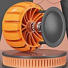 Дитячий самокат триколісний з підсвічуванням коліс, Помаранчевий / Самокат з сидінням для дітей, фото 5