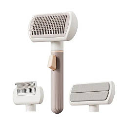 Щітка для вичісування тварин 3в1 Pet hair brush removal / Гребінець для тварин / Щітка для собак і котів