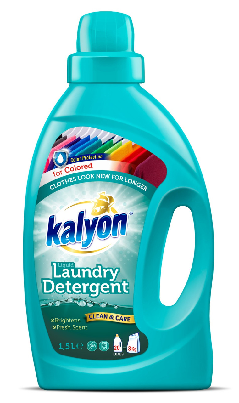 Гель для прання кольорових речей Kalyon for Colored на 20 прань 1500 мл, фото 1